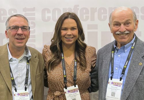 Robert Krzys, Meghan Squires and Bernard Krzys of Benjamin Media