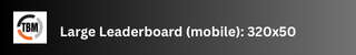 Large Leaderboard Banner example